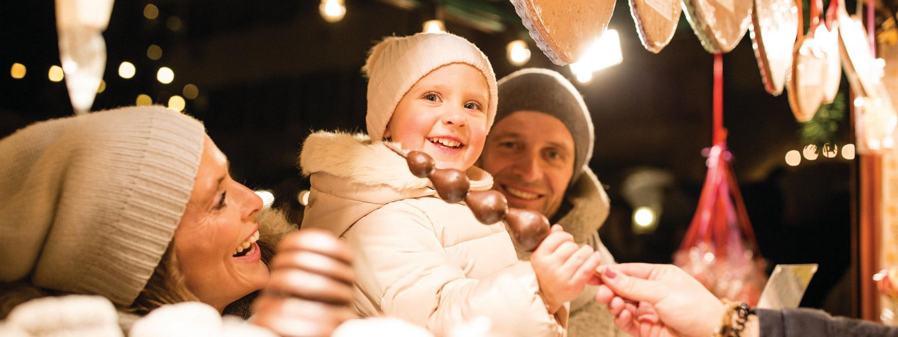 Strahlende Kinderaugen beim Christkindlmarkt Innsbruck