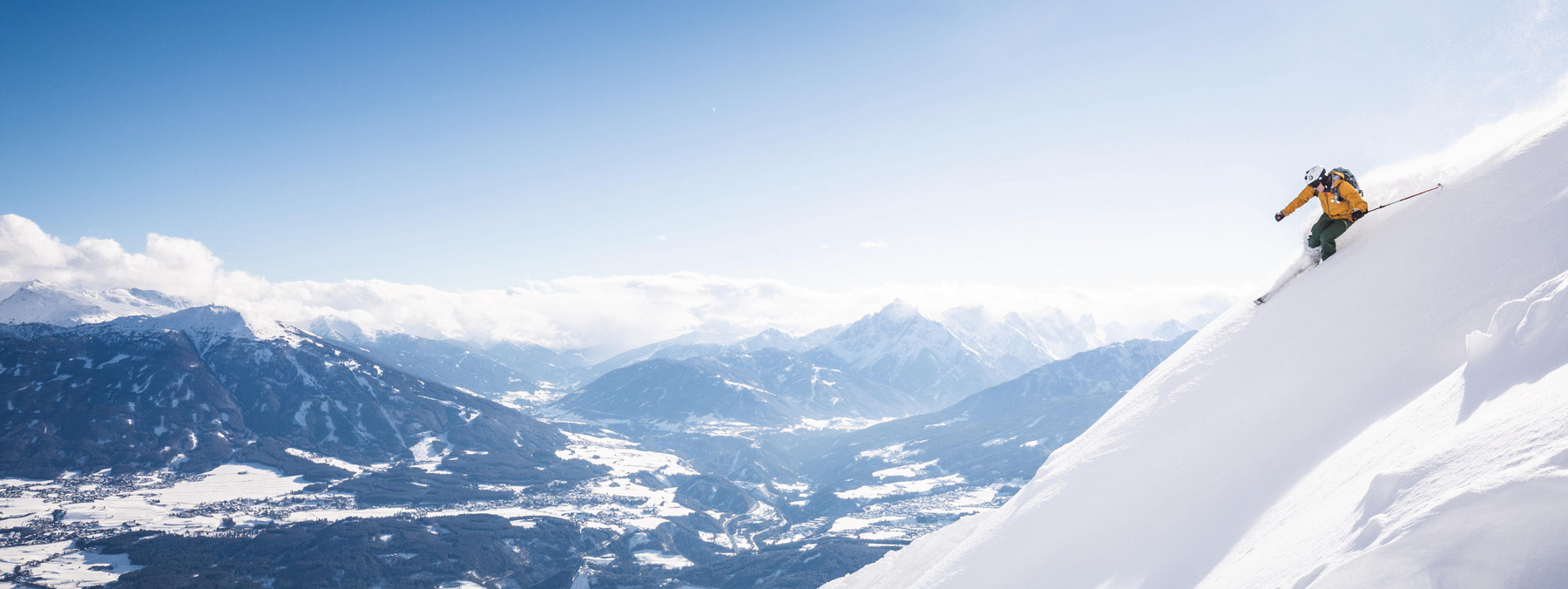 Skigebiet Nordkette, Skifahren, Berge, Sonnenschein