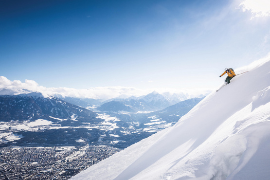 Skifahrer auf der Nordkette